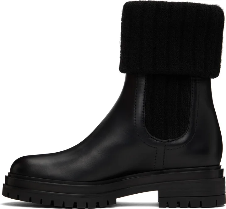 Gianvito Rossi Black Tenney Chelsea Boots - Image 3