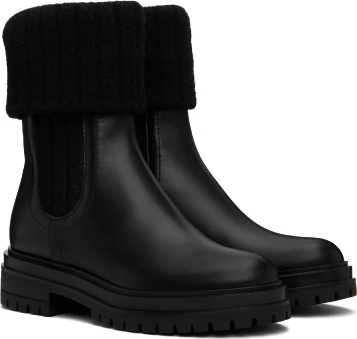 Gianvito Rossi Black Tenney Chelsea Boots - Image 4