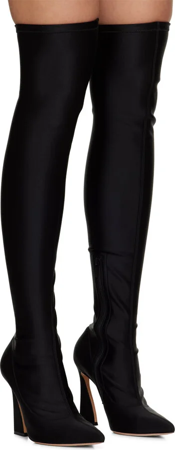 Gianvito Rossi Black Vertigo Tall Boots - Image 4