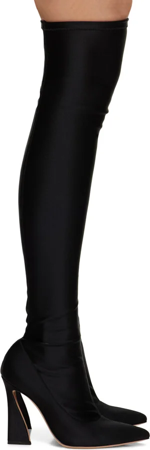 Gianvito Rossi Black Vertigo Tall Boots