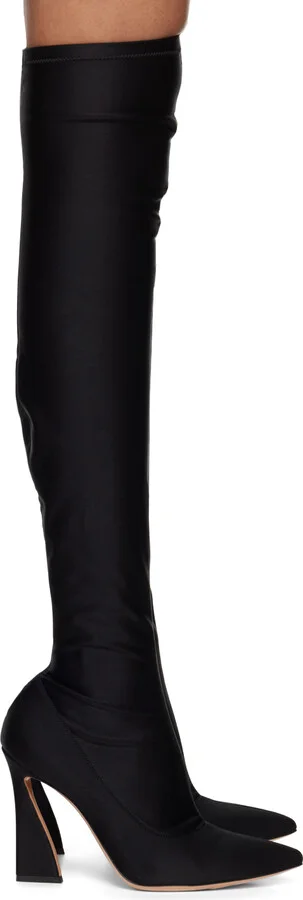 Gianvito Rossi Black Vertigo Tall Boots