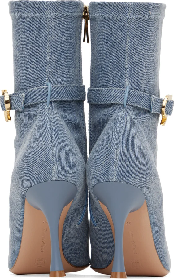 Gianvito Rossi Blue Ascent Boots - Image 2