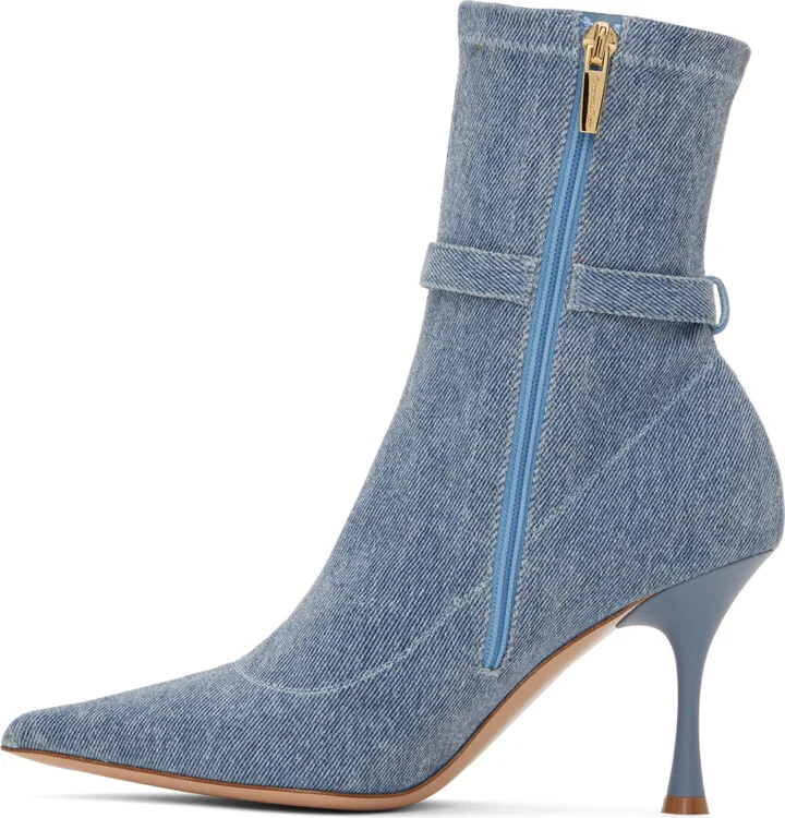 Gianvito Rossi Blue Ascent Boots - Image 3