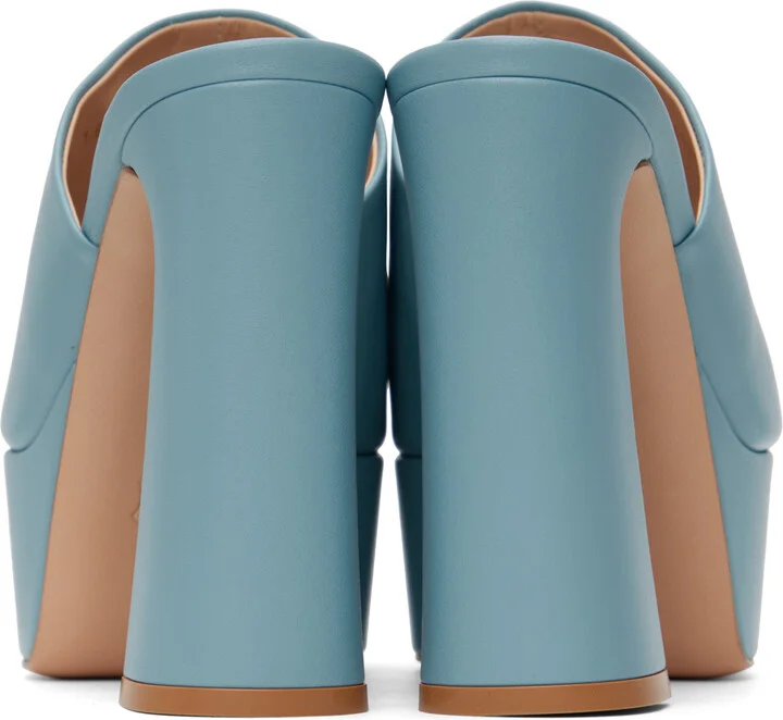 Gianvito Rossi Blue Holly Mule Sandals - Image 2