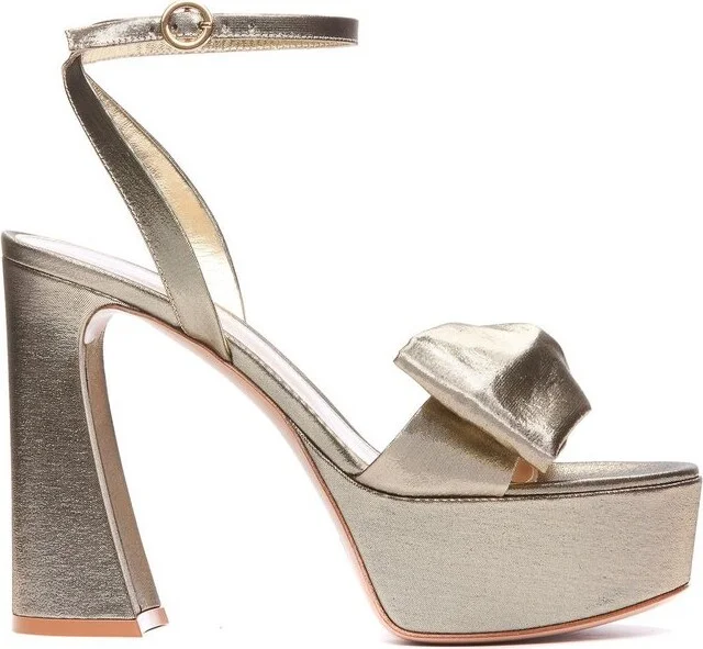 Gianvito Rossi Bow-Detailed Platform Sandals