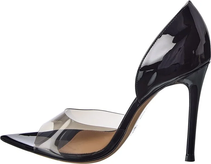 Gianvito Rossi Bree 150 Patent & Vinyl Sandal - Image 2