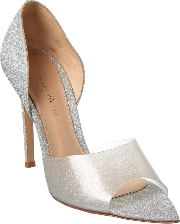 Gianvito Rossi Bree Leather & Vinyl Sandal