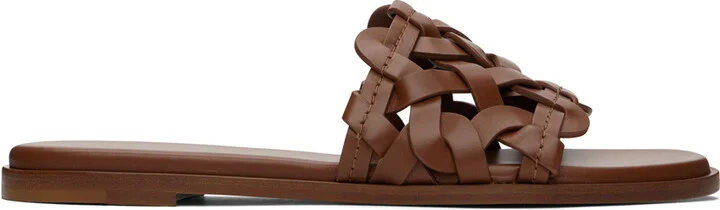 Gianvito Rossi Brown Amalfi Sandals