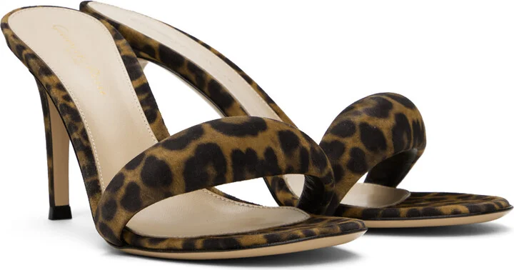 Gianvito Rossi Brown Bijoux 85 Mules - Image 4