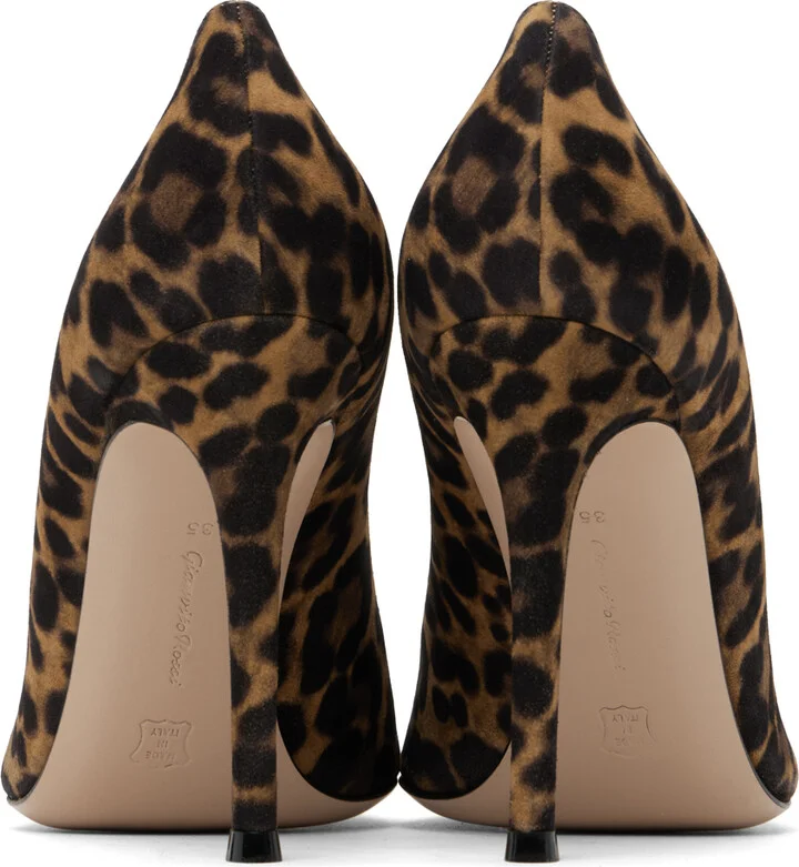 Gianvito Rossi Brown & Black Gianvito Heels - Image 2