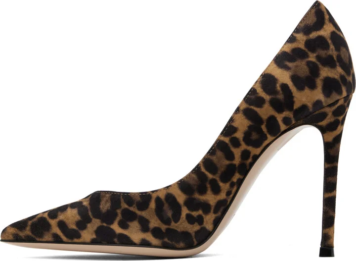 Gianvito Rossi Brown & Black Gianvito Heels - Image 3