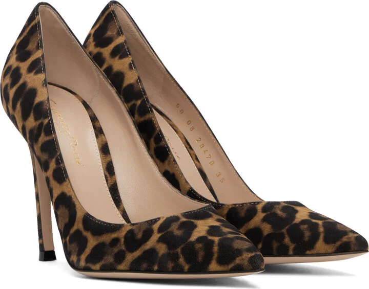 Gianvito Rossi Brown & Black Gianvito Heels - Image 4