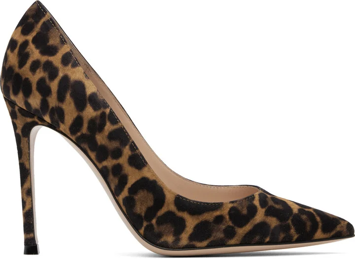 Gianvito Rossi Brown & Black Gianvito Heels