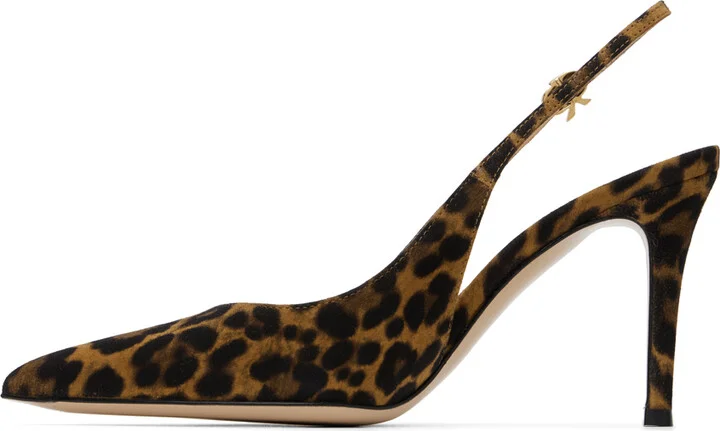 Gianvito Rossi Brown Camoscio Heels - Image 3