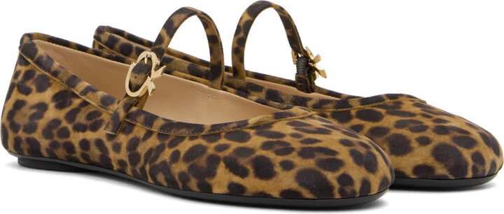 Gianvito Rossi Brown Carla Ballerina Flats - Image 4