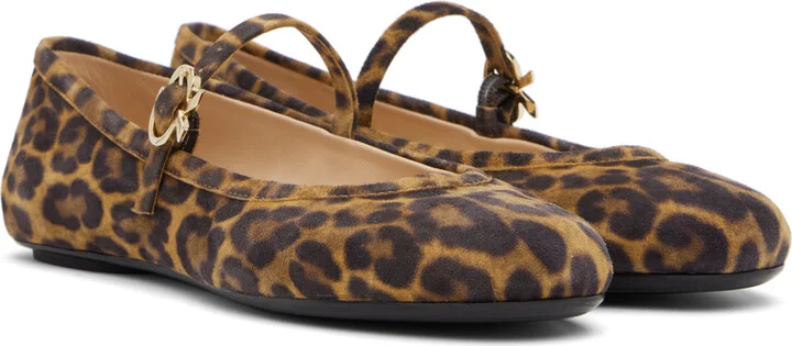 Gianvito Rossi Brown Carla Ballerina Flats - Image 4