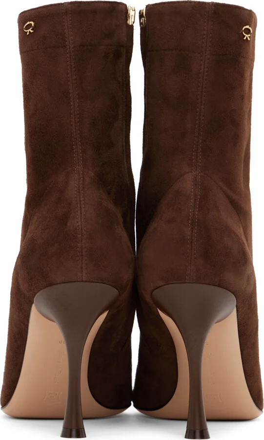 Gianvito Rossi Brown Dunn Boots - Image 2