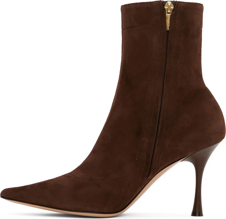 Gianvito Rossi Brown Dunn Boots - Image 3