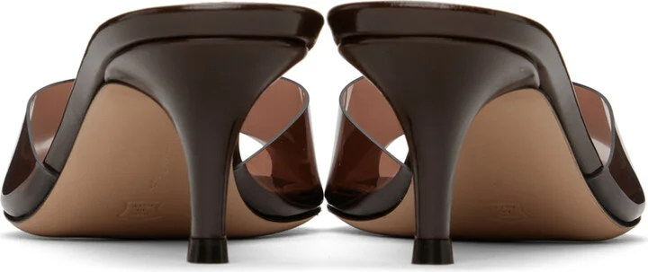 Gianvito Rossi Brown Elle 55 Mules - Image 2