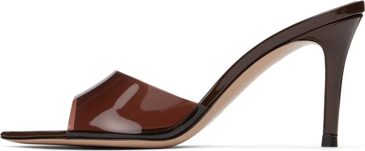 Gianvito Rossi Brown Elle 85 Heeled Sandals - Image 3