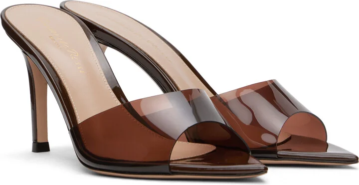Gianvito Rossi Brown Elle 85 Heeled Sandals - Image 4