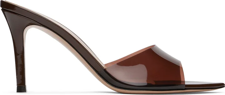 Gianvito Rossi Brown Elle 85 Heeled Sandals