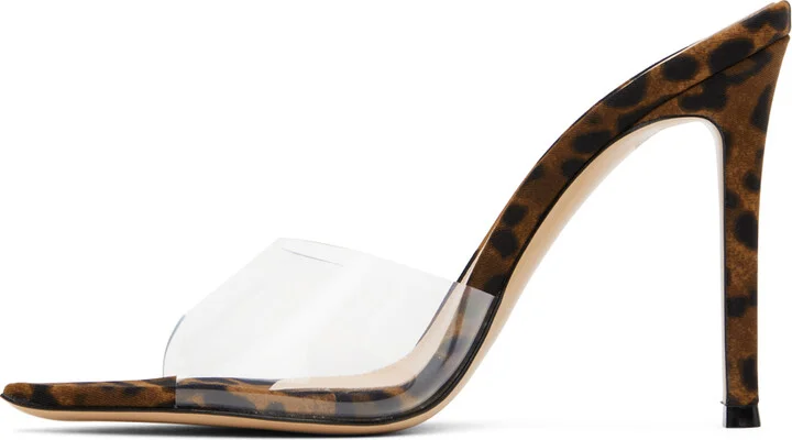 Gianvito Rossi Brown Elle 85 Mules - Image 3