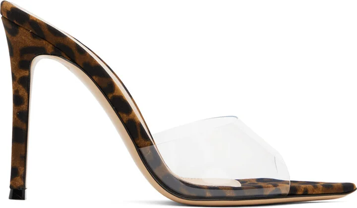 Gianvito Rossi Brown Elle 85 Mules