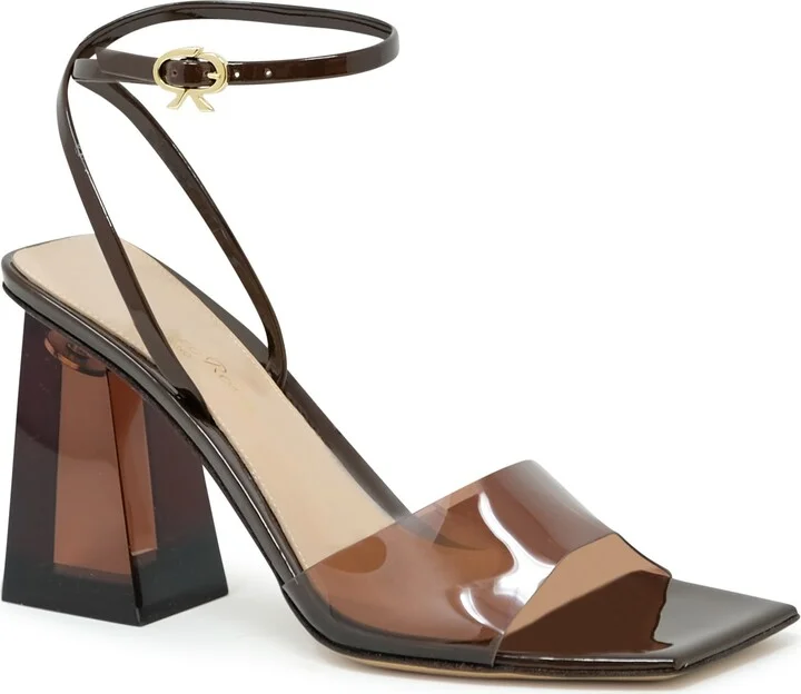 Gianvito Rossi Brown Glass Patent Leather Sandals - Image 2