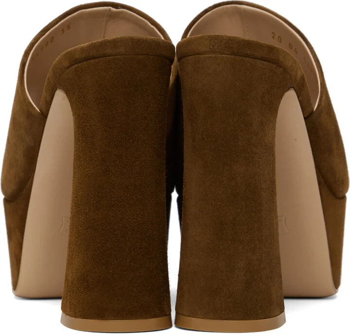 Gianvito Rossi Brown Holly Mules - Image 2
