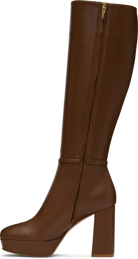 Gianvito Rossi Brown Moreau Boots - Image 3