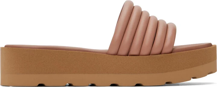 Gianvito Rossi Brown Nappa Sandals