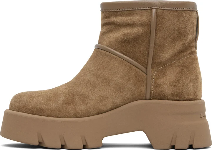 Gianvito Rossi Brown Stormy Boots - Image 3