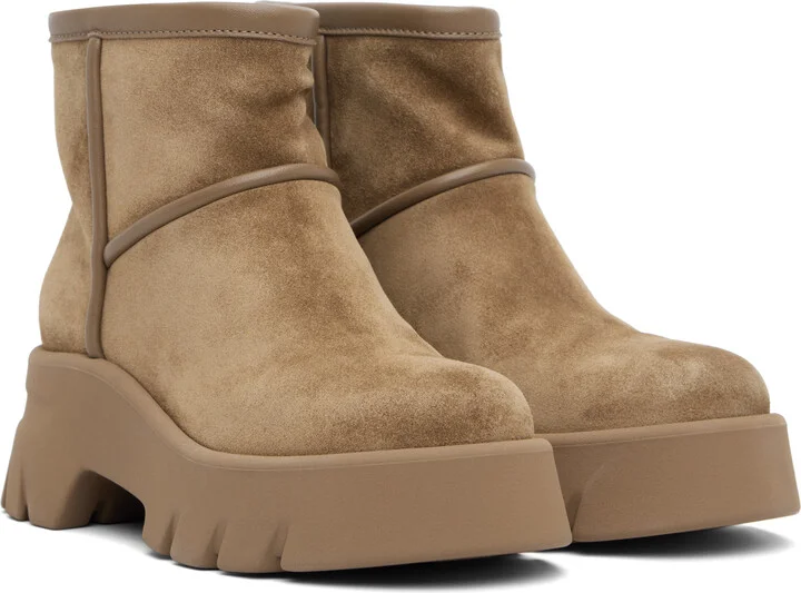 Gianvito Rossi Brown Stormy Boots - Image 4