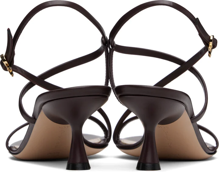 Gianvito Rossi Brown Strappy 55 Heeled Sandals - Image 2