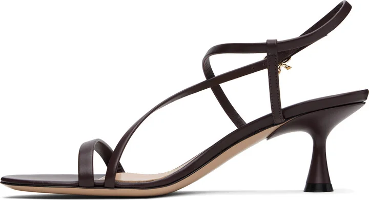 Gianvito Rossi Brown Strappy 55 Heeled Sandals - Image 3