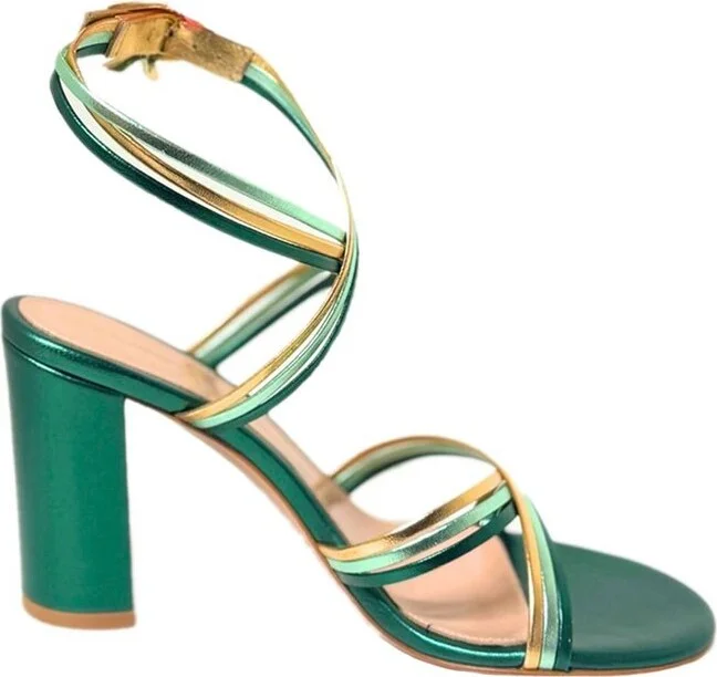 Gianvito Rossi Calissa Block-Heeled Sandals