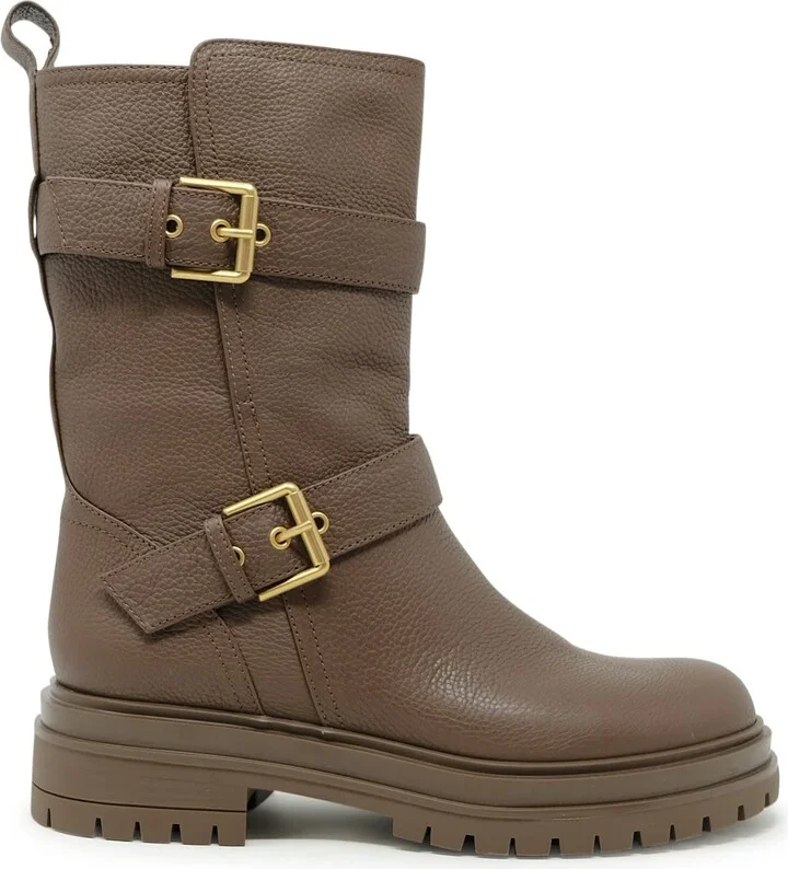 Gianvito Rossi Camel Leather Boots