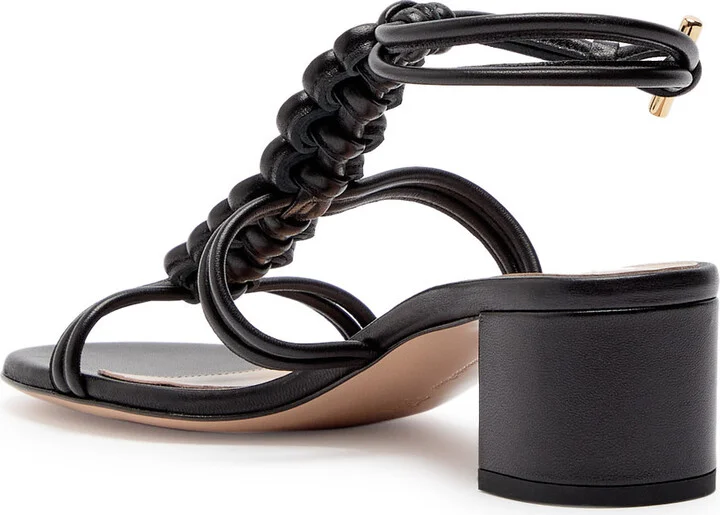 Gianvito Rossi Capua 45 Braided Leather Sandals - Image 2