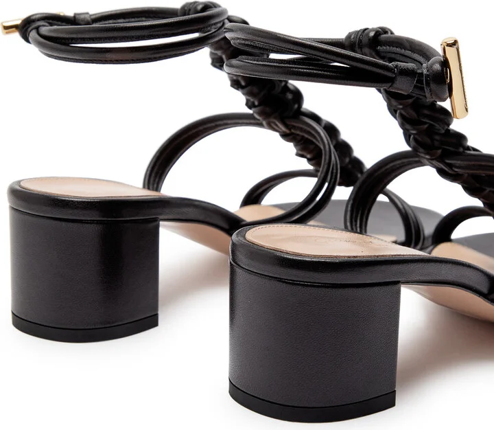 Gianvito Rossi Capua 45 Braided Leather Sandals - Image 4