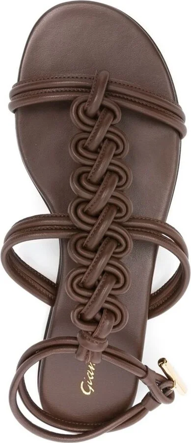 Gianvito Rossi Capua Leather Sandals - Image 4