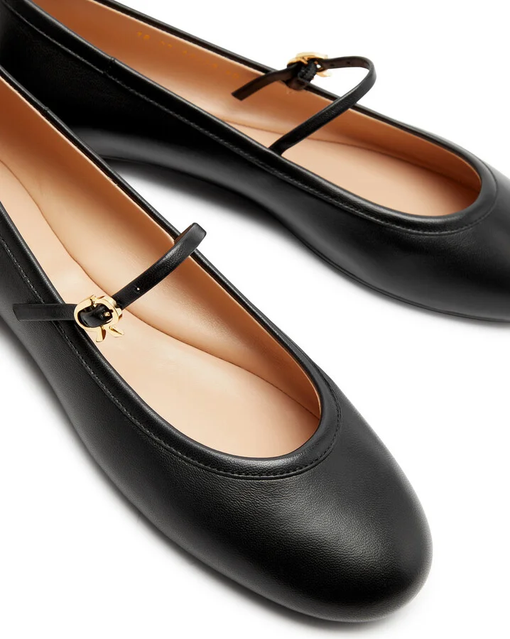 Gianvito Rossi Carla 05 Leather Ballet Flats - Image 3