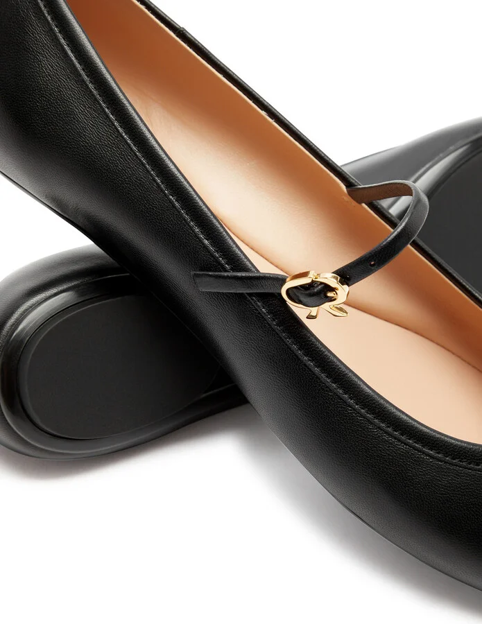 Gianvito Rossi Carla 05 Leather Ballet Flats - Image 4