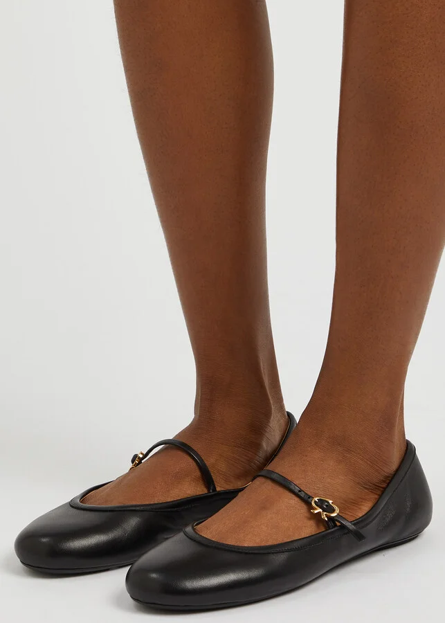 Gianvito Rossi Carla 05 Leather Ballet Flats - Image 5