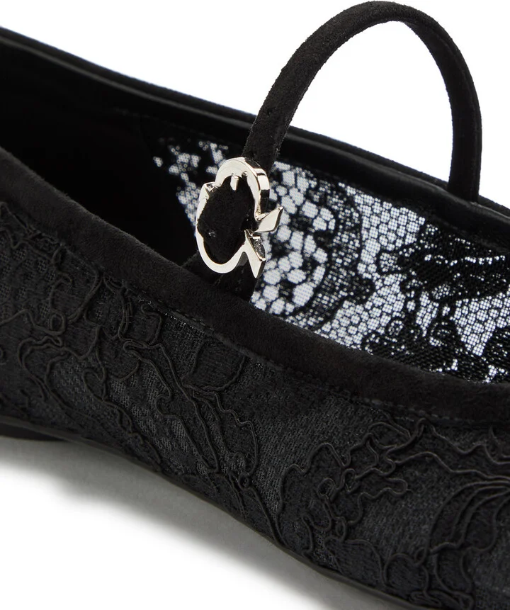 Gianvito Rossi Carla Lace Ballet Flats - Image 4