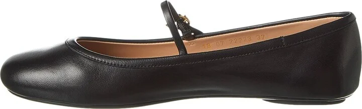 Gianvito Rossi Carla Leather Flat - Image 2