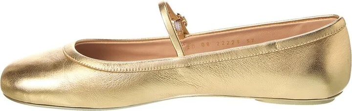 Gianvito Rossi Carla Leather Flat - Image 2