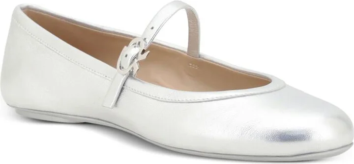 Gianvito Rossi Carla Nappa Silk Washed Ballerina Shoes - Image 2