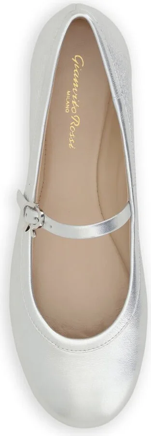 Gianvito Rossi Carla Nappa Silk Washed Ballerina Shoes - Image 3