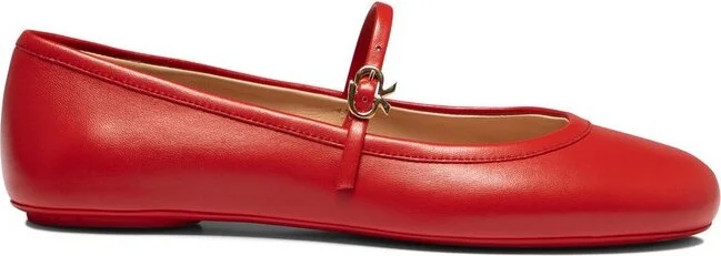 Gianvito Rossi Carla Round Toe Flat Shoes